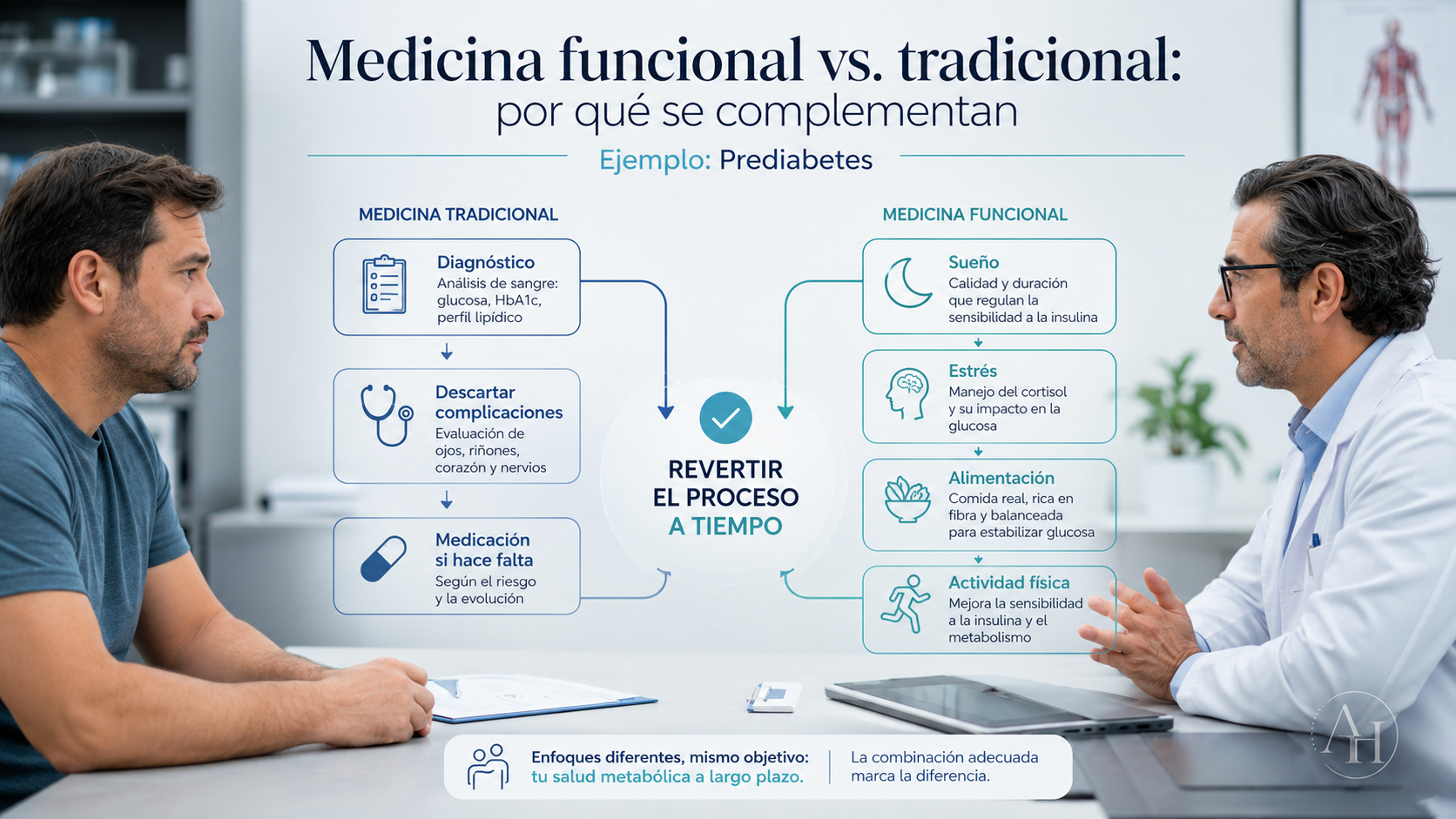 Mapa de factores clinicos, habitos y laboratorios dentro del enfoque funcional
